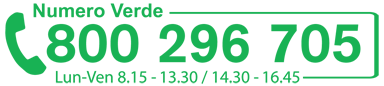 Numero verde 800 296 705