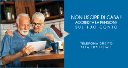 Accredito della pensione su conto corrente